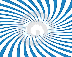 Blue Twirled Vector Background Ray