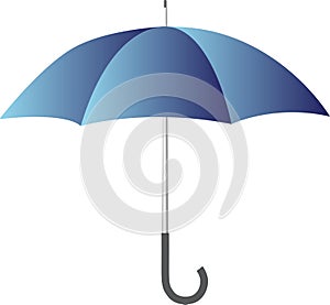 Blue umbrella photo