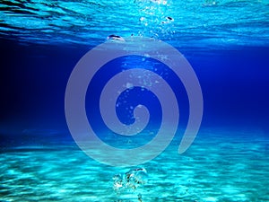 Blue underwater