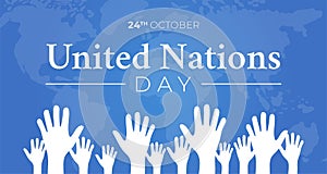 Blue United Nations Day Background Illustration