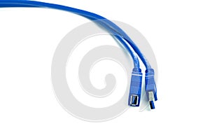 Blue USB cable