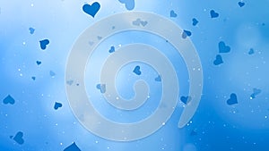 Blue Valentines Day Abstract Background