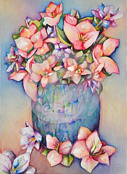 Blue vase