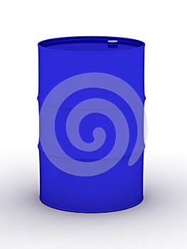 Blue vat on a white background. photo