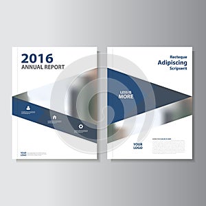 Blue Vector annual report Leaflet Brochure Flyer template design, book cover layout design, Abstract blue templates