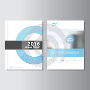 Blue Vector annual report Leaflet Brochure Flyer template design, book cover layout design, Abstract blue templates