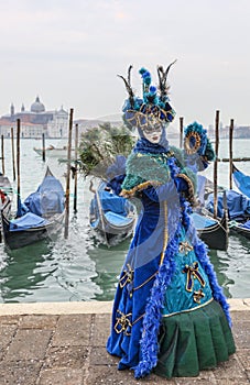 Blue Venetian Disguise