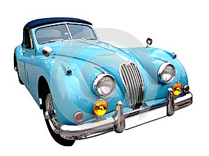 Blue vintage auto#2