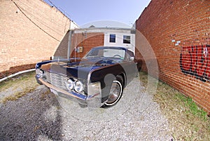 Vintage Lincoln Continental convertable with suicide doors photo