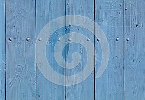 Blue vintage painted wooden panel background