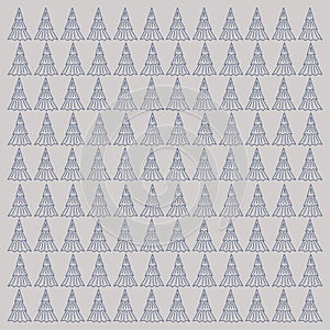 Blue Vintage Trees Pattern Texture Background