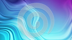 Blue and violet glossy blurred curved waves abstract motion background
