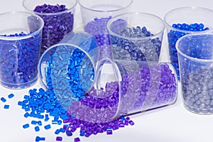 Blue and violet polmyer resin