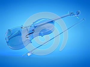 A blue violine