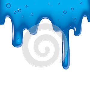 Blue viscous liquid