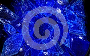 Blue vitriol mineral texture