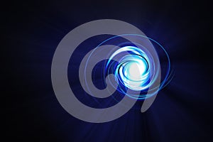 Blue vortex photo