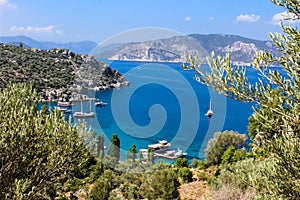Blue voyage on Amos Bay - Marmaris view over