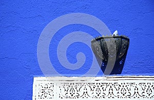 Blue wall photo