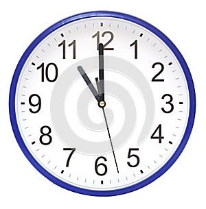 Blue wall clock