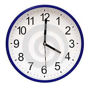 Blue wall clock
