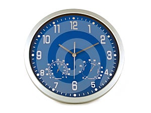 Blue wall clock