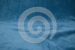 Blue wall and fluffy texture