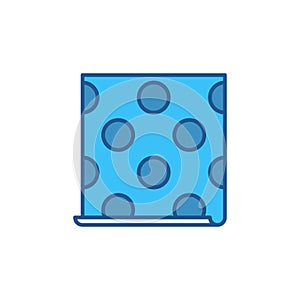 Blue Wall Paper with Circle texture vector concept icon