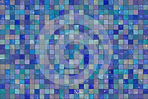 Blue wall tiles