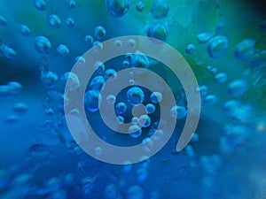 Blue water. in the deep