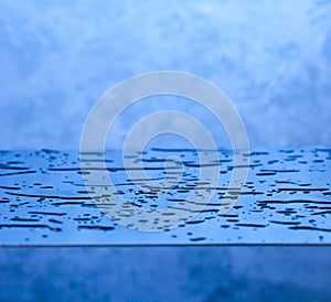 Blue water background photo