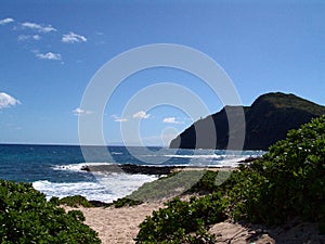 Blue Water Bay Evening Oahu Hawaii