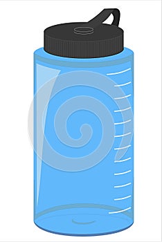 Modrý voda fľaša 