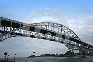 Blue water bridge