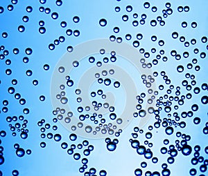 Blue Water Bubbles