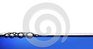 Blue water Bubbles Abstract