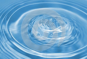 Blue water drop