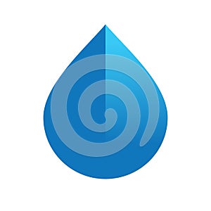 Blue water drop logo icon design template elements - Vector