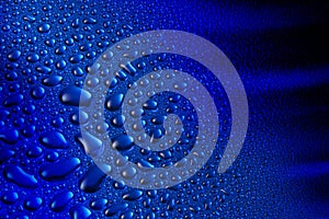Blue Water Drops Background photo