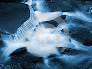 Blue Water Flow Detail