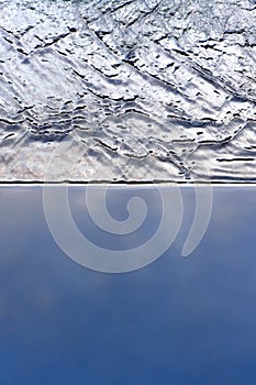 Blue Water Flow Detail