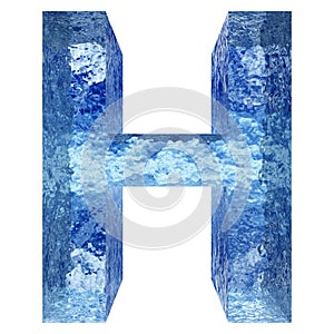 Blue water or ice font part of colletion