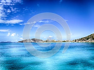 BLue Water and Island in BVI