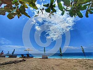 Blue water at Jerman beach