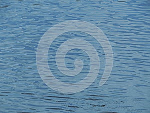 Blue water lake waves bubbles background
