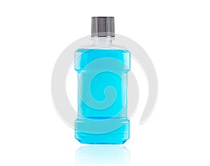 Blue water mouthwash isolate