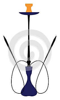 Blue water pipe vector illustration