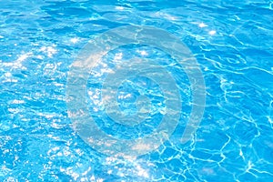 Blue water pool background texture abstraction solar bright light