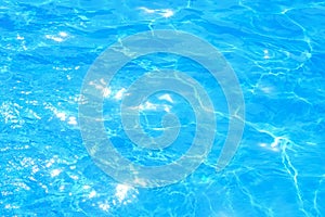 Blue water pool background texture abstraction solar bright light