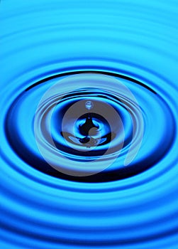 Blue Water Ripple Drop
